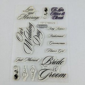 Our Wedding Day Acrylic Stamp Set Close To My Heart CTMH